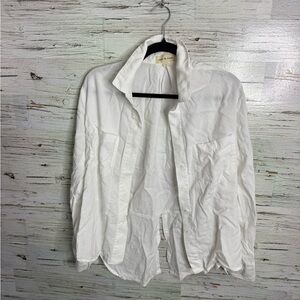 Anthropologie Cloth and Stone Button Down White Size small